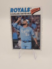 2026 Topps Heritage Carlos Estevez Deckle Edge RC Kansas City Royals 
