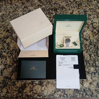 ROLEX Explorer 1 36mm Black Dial Stainless Steel Plastic Box