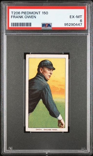 1909-11 T206 Frank Owen PSA 6 - Piedmont 150/25 - White Sox