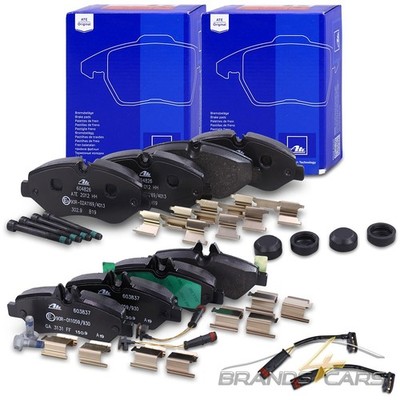 ATE BREMSBELÄGE+WARNKONTAKT VORNE+HINTEN FÜR MERCEDES BENZ SPRINTER B906 3T 3,5T