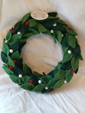 Trader Joe's Filcowy wełniany wieniec świąteczny Nowy z metką