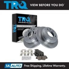 TRQ Rear Brake Pad & Rotor Kit Brake Rotor For 2016 Kia Sportage