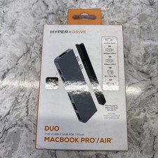 Hyper - New HyperDrive Duo 7-in-2 Hub - USB-C for MacBook Pro/Air - HDMI 4K60...