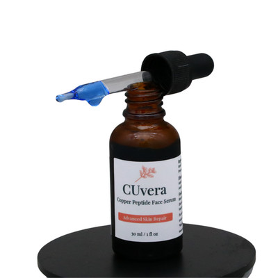 CUvera Advanced Copper Peptide Face Serum | Cosmetic Grade | 1 oz / 30 mL