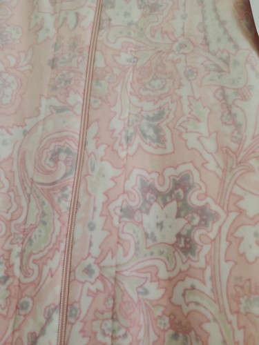 Miss Elaine Luxe Fleece Zip Front Robe Pink Paisley Langarm NEU Gr. Große - Bild 2 von 12