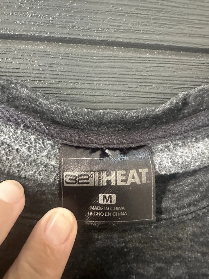 Moletom 32 Degrees Heat feminino cinza tamanho M manga comprida - Imagem 2 de 2