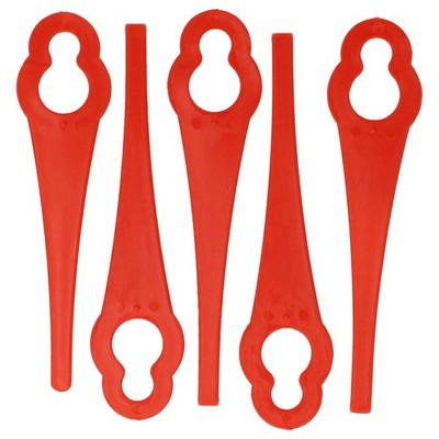 5 Messer Klingen für Einhell AT 18 Li BG-ART 18 Li BG-CT 18 Li Freischneider rot