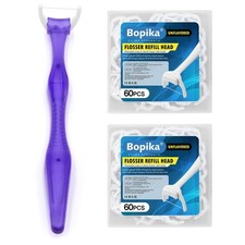 Bopika Dental Floss, Extra Strength Floss with 1 Dental Floss Handle and 120 ...