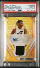 PSA 9 - BRICE SENSABAUGH #/10 Auto - 2023 Phoenix Rookie Jersey RPA Patch - GOLD
