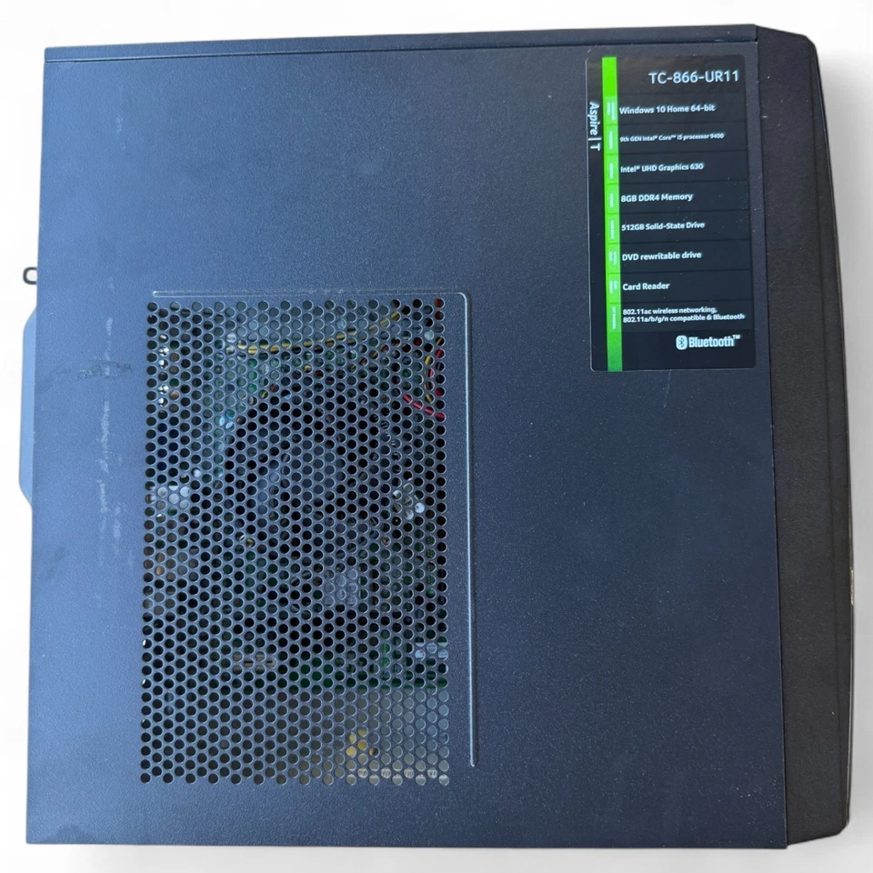 Acer Aspire Desktop Computer TC-866-UR11 Intel Core i5 8GB Ram 512GB SSD - Image 2 of 4