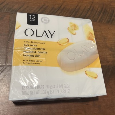 OLAY Ultra Moisture Beauty Bar Soap with Shea Butter & B3 Complex 12 Beauty Bars