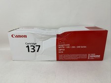 Canon CRG137 Black Toner Genuine. New - Factory Sealed - Box Deformed