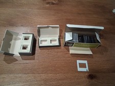 Vintage Lot Of 130 - Clark Plastic Slide Mounts  Fuji Film Cardboard- 35mm