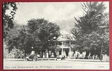 Antique RPPC Genealogy McCray Family Homestead Large Porch Car California