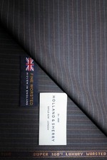 Holland & Sherry 100% SUPER 160?s WOOL LT.WEIGHT SUITING FABRIC *DRAGONFLY* 4 m.