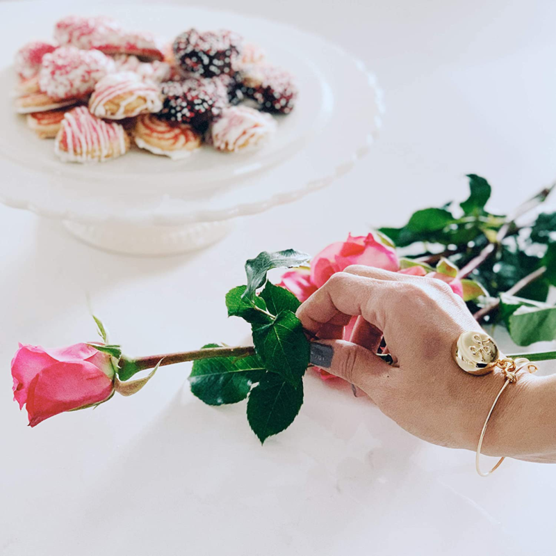 invisawear Smart Jewelry Personal Safety Device Gold Expandable