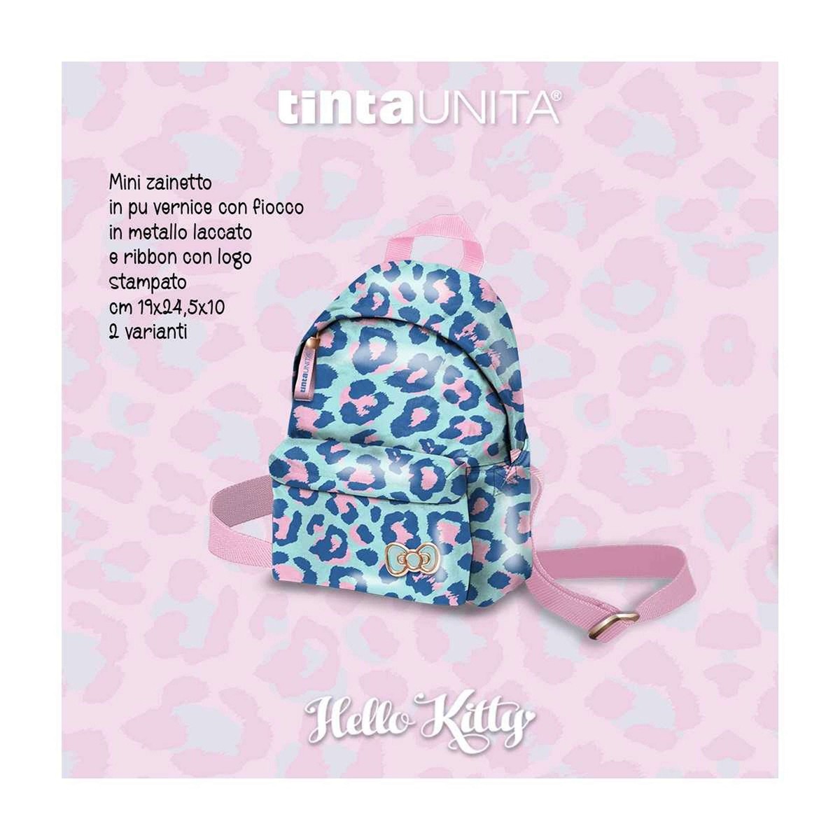 Mini Zaino in Vernice Tinta Unita Hello Kitty - Main Image