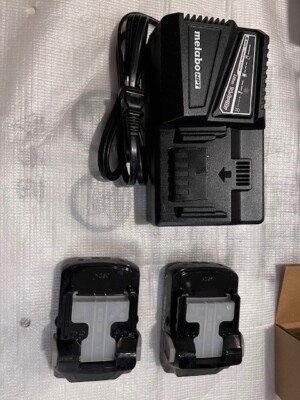 METABO HPT  GENUINE OEM 2 x 3.0AH Li-On BATTERY + MULTIVOLT CHARGER BULK PACKAGE