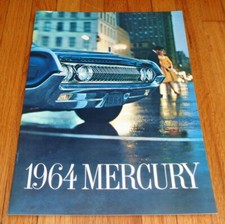 Original 1964 Mercury Full Size Car Sales Brochure Catalog Marauder Monterey