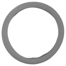 Soft Leather Grip Ergonomic Steering Wheel Cover Gray Universal Fit 14.5-15.5 Soft Leather Grip Ergonomic Steering Wheel Cover Gray Universal Fit 14.5-15.5