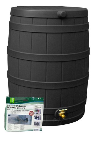 Good Ideas Rain Wizard Regentonne 50 Gallonen Starterset, verschiedene Farben - Bild 1 von 10