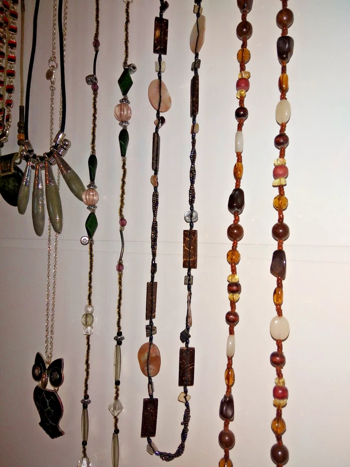 Modeschmuck 10 Teile!! Schnäppchen-Paket, Ketten, Armband, Eule, Perlen, bunt - Bild 4 von 4