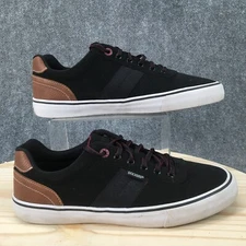 Dockers Shoes Mens 11 M Casual Lace Up Low Top Sneakers Black Fabric Flats