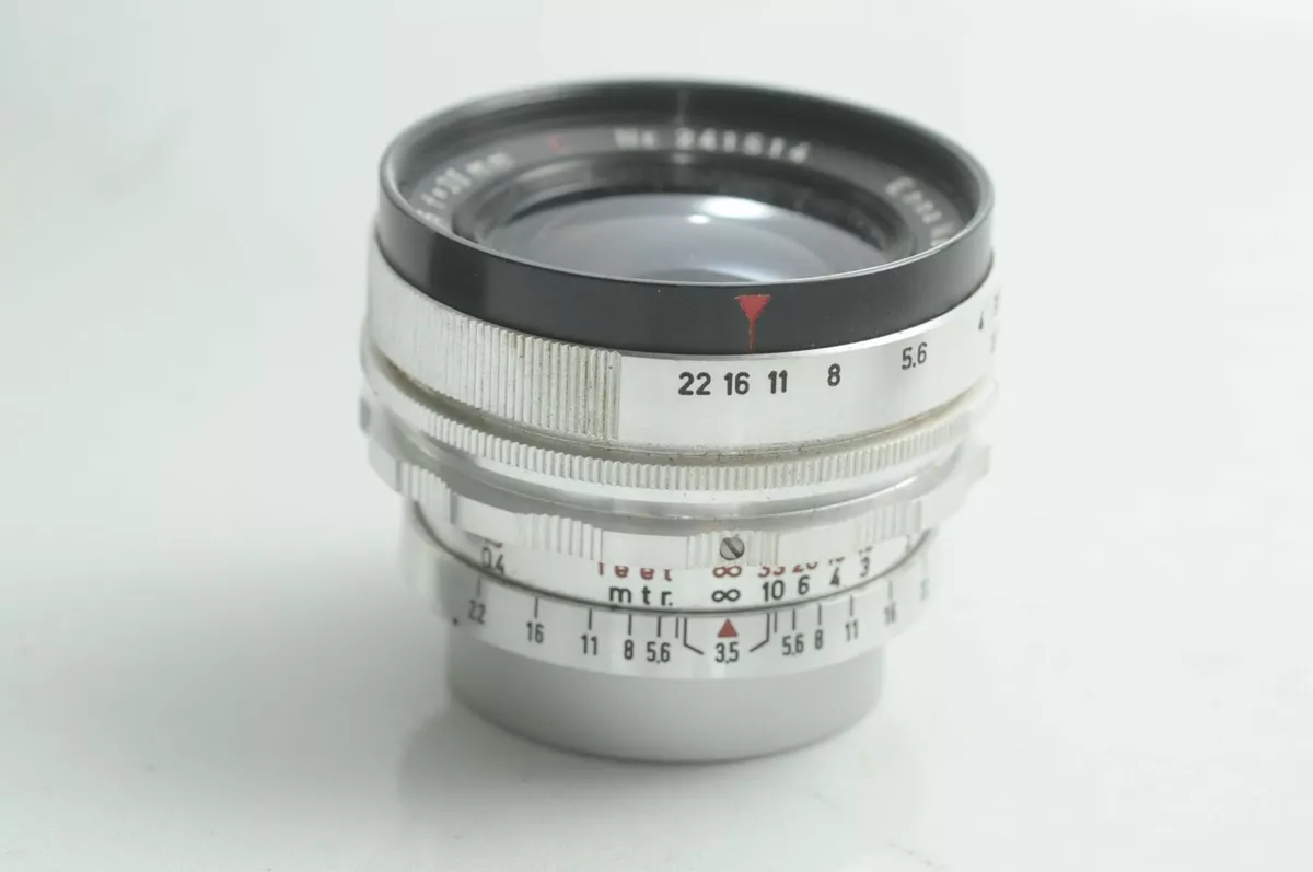 Enna Werk Munchen 35mm f3.5 Lithagon Wide Angle Lens, Exakta Mount, with  Case.