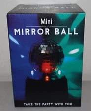 Mini Mirror Ball Fizz Creations Battery Powered Portable Travel Size 2024