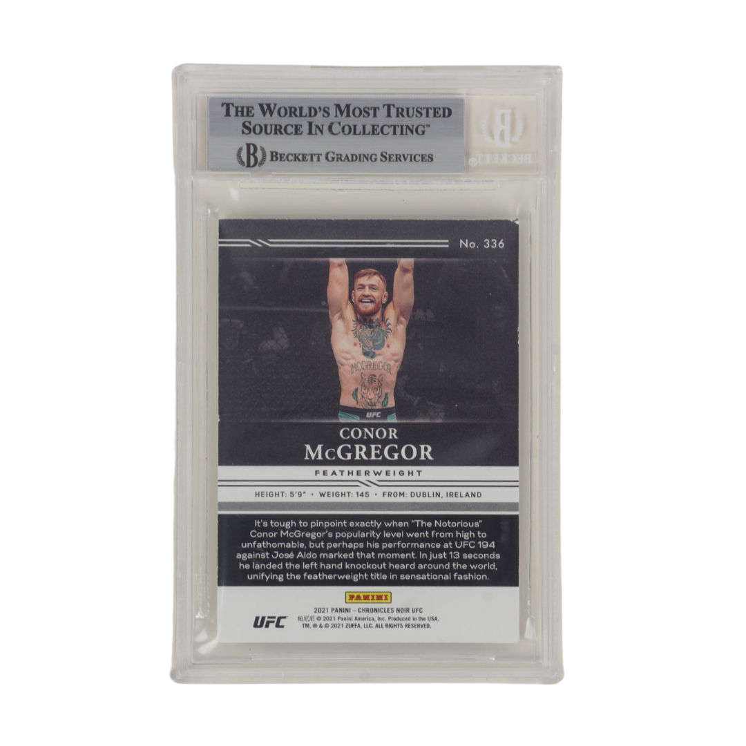 Conor McGregor Signed 2021 Panini Noir UFC #336 – BGS Autograph