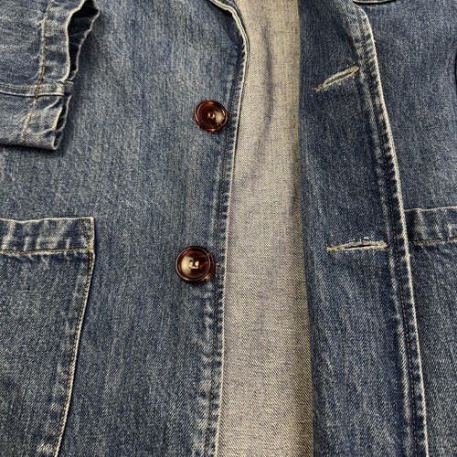 Vintage Guess Denim Chore Coat Men 42 Button Front Workwear Barn Farm USA - Picture 7 of 22