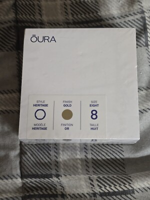 NEW Oura Ring Gen 3 Heritage Gold Size 8 Smart Ring 