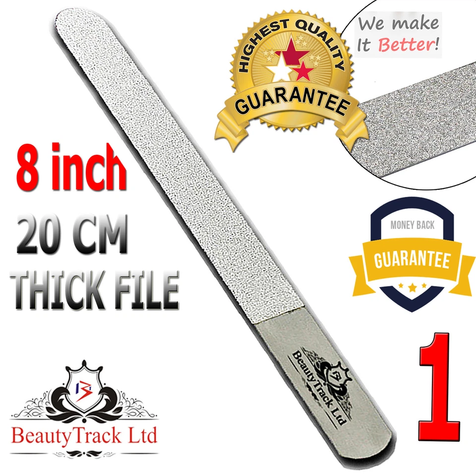 Branded Professional Diamond Deb Foot Care Skin Podiatry And Nail File Steel 8"