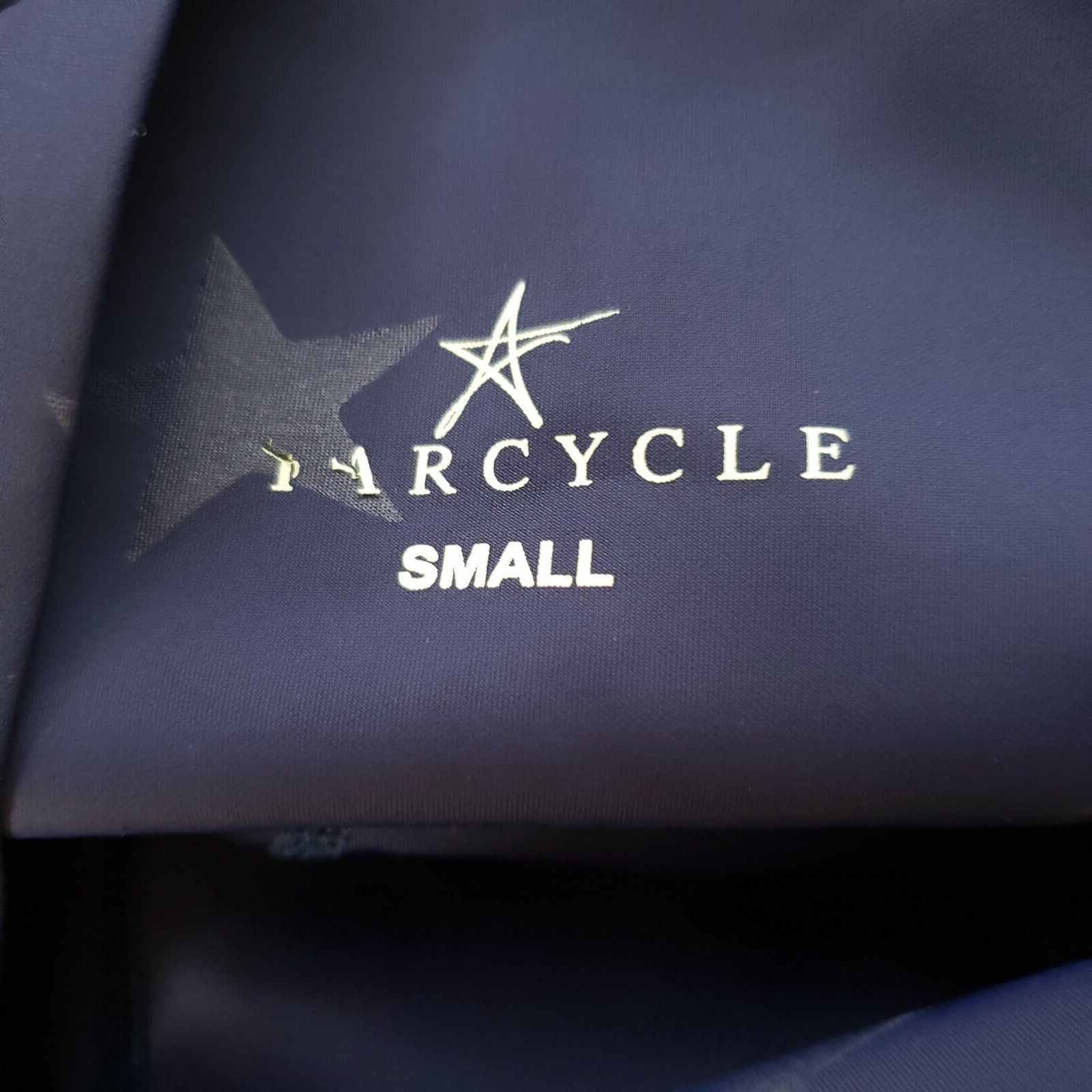 Star Cycle Leggings Size Small Dark Blue Star Print High Waisted Ankle Length