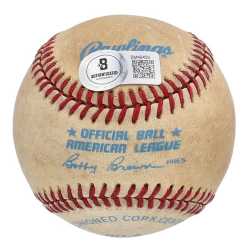 AL KALINE AUTOGRAPHED OFFICIAL AMERICAN LEAGUE BASEBALL COA BECKETT - Picture 2 of 2