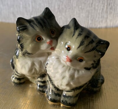 BESWICK KATZE PERSISCHE KÄTZCHEN MODELL Nr. 1316 GRAU GESTREIFT GLANZ PERFEKT