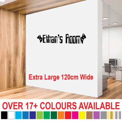 PERSONALISIERTER VINYL-WANDBILD-TÜRAUFKLEBER MIT NAME SPIELERZIMMER JUNGEN DEKOR