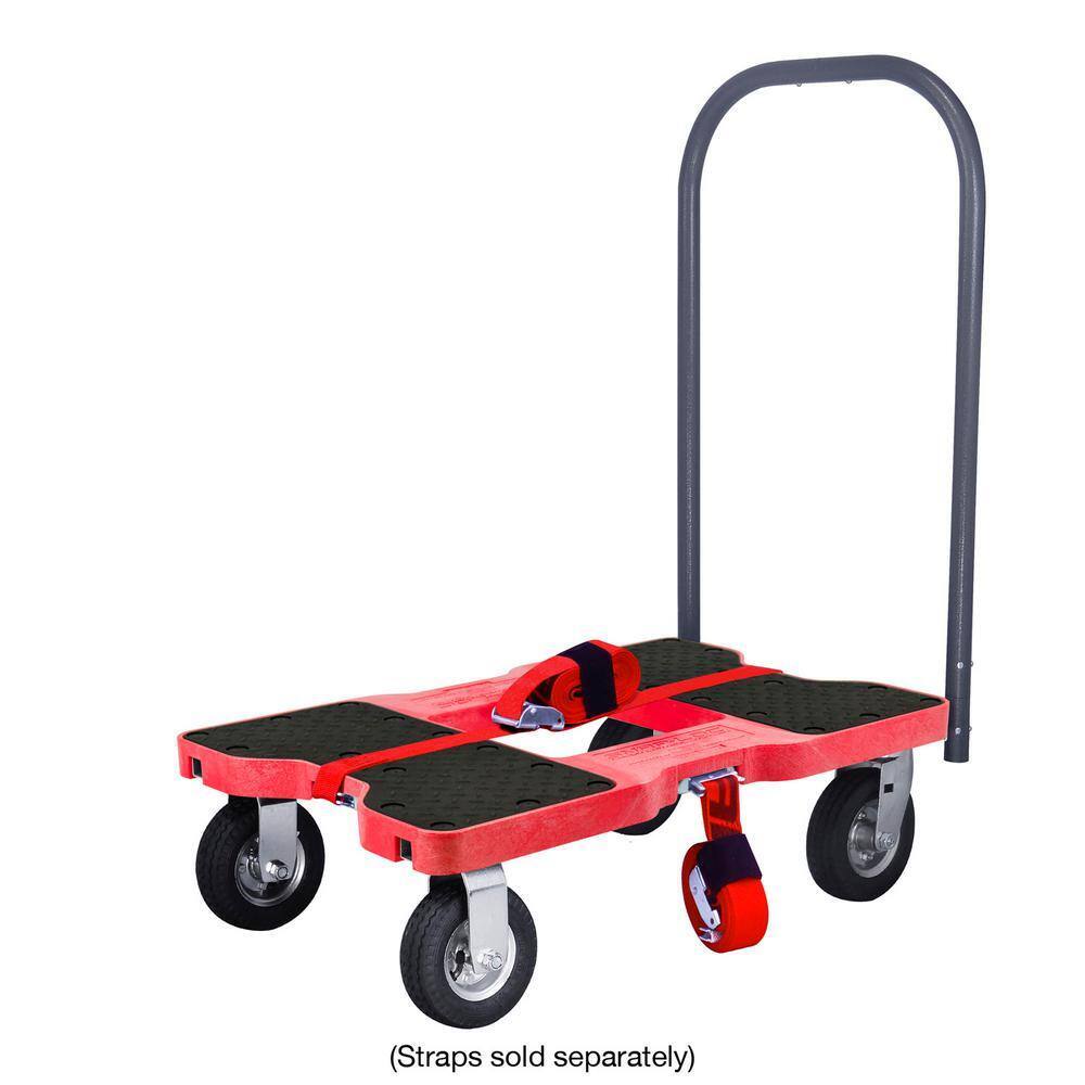 1500 lbs. Capacity All-Terrain Professional E-Track Push Cart Dollyin Red