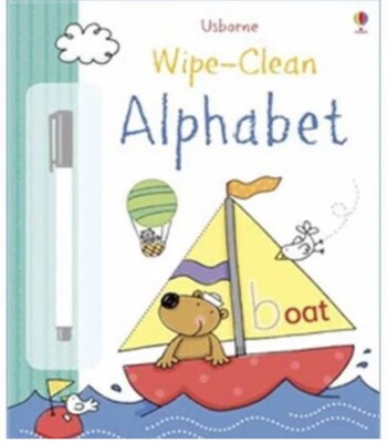 Usborne Wipe Clean Alphabet with pen (Paperback) BRAND NEW