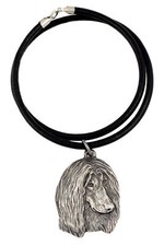 Afghan Hound, Afghan II - Necklace With Dog, Silver Plated Pendant