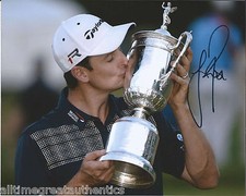 PGA GOLFER JUSTIN ROSE SIGNED AUTHENTIC 2013 US OPEN 8X10 PHOTO w/COA 