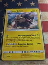 Pokémon TCG ALOLAN GOLEM 37/181 Sun & Moon Team Up RARE Regular (2019)