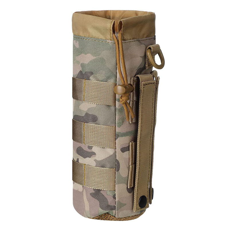 Tactical Molle Water Bottle Bag Military Outdoor Hiking Belt Holder Kettle Pouch