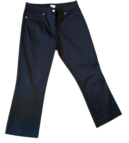 CACHE Black Cropped Capri Pants Size 2