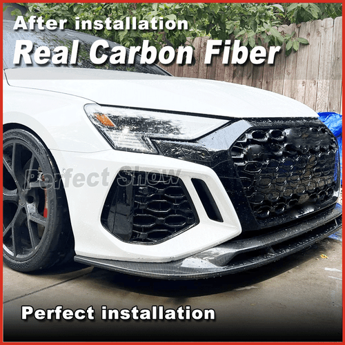 Labio delantero Dry Carbon labio del alerón espada alerón alerón delantero para Audi RS3 8Y  - Imagen 5 de 18