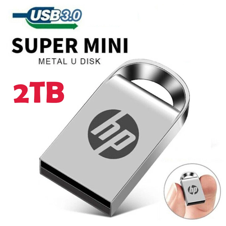 2TB Mini USB 3.0 Stick Metall USB-Flash-Laufwerk Speicherstick Thumb Pendrive - Bild 2 von 2