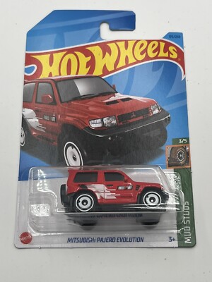 2023 Hot Wheels Mitsubishi Pajero Evolution Red 175/250 HW Mud Studs