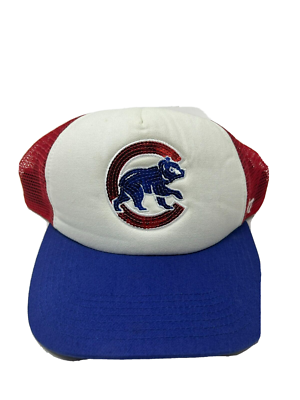 Chicago Cubs Baseball Womens Hat Cap Snapback White Blue Red  display picture 2