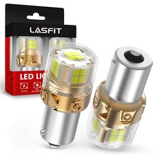 Lasfit Led Reverse Backup Light Bulbs 1156 7506 P21w 6000k Cool White Bright 2x