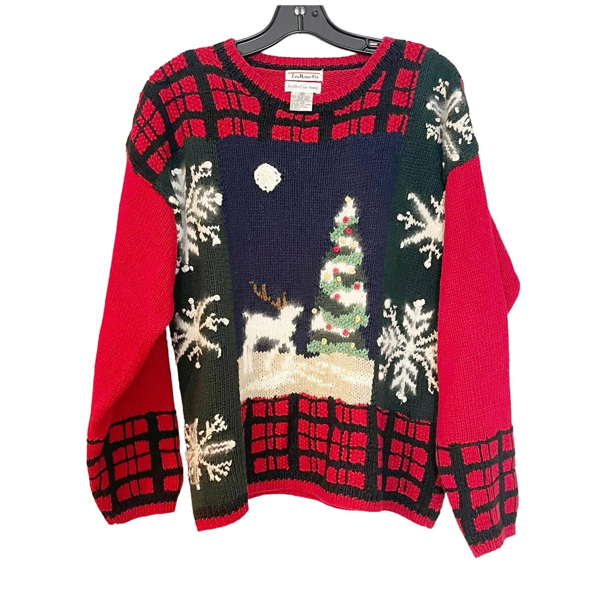 Talbots Vintage Holiday Christmas Sweater Red Women s Size Medium